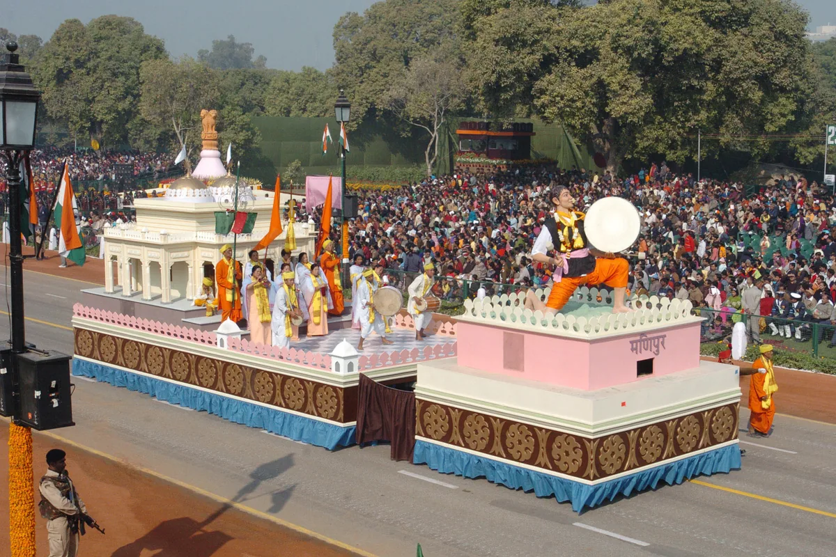 A tableau depicting Yaoshang Holi Pala